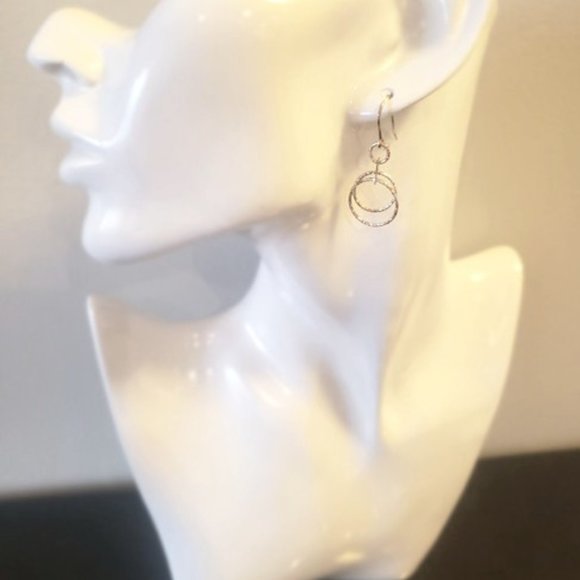 NWT Mia Fiore Multitone Silver Earrings - Picture 2 of 6